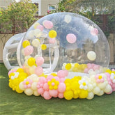 NB-TE001 Outdoor Giant Transparent Inflatable Crystal Dome Bubble Tent Heated Inflatable Bubble Tent With Balloons